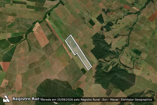 Imagem de satélite de FAZENDA SUMATRA em LOANDA - PR