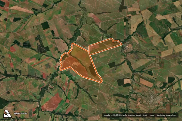 Imagem de satélite de Fazenda Ipiranga em PARANACITY - PR