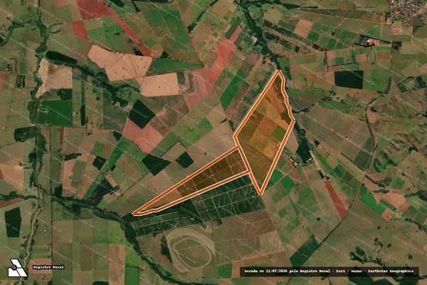 Imagem de satélite de Fazenda São Francisco em SÃO JOÃO DO CAIUÁ - PR