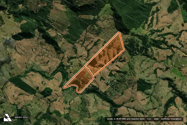 Imagem de satélite de FAZENDA BOM JESUS-PJ em GRANDES RIOS - PR