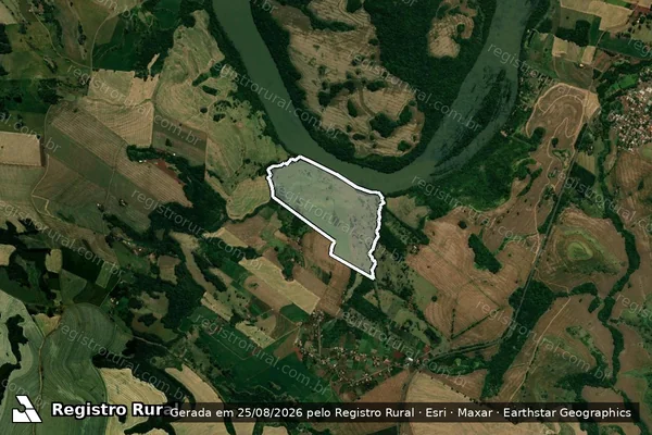 Imagem de satélite de Sitio Ogawa L 97 E 102a G Uba 1 P em JARDIM ALEGRE - PR
