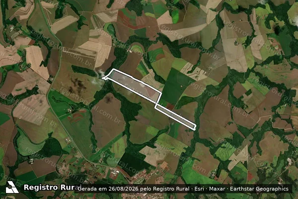 Imagem de satélite de FAZENDA GRALHA AZUL em MAUÁ DA SERRA - PR
