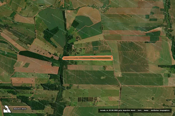 Imagem de satélite de LOTE RURAL N°435-A em ALTÔNIA - PR