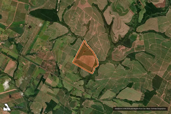 Imagem de satélite de Lotes 10 A 1 10 A 2 E 10 A Rem em CRUZEIRO DO OESTE - PR