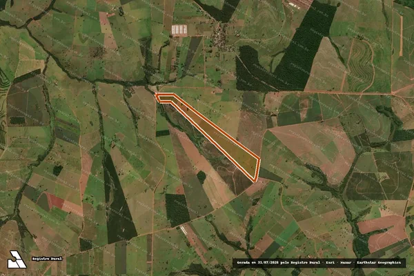 Imagem de satélite de ESTANCIA RAMPASIO - LT 51 em XAMBRÊ - PR