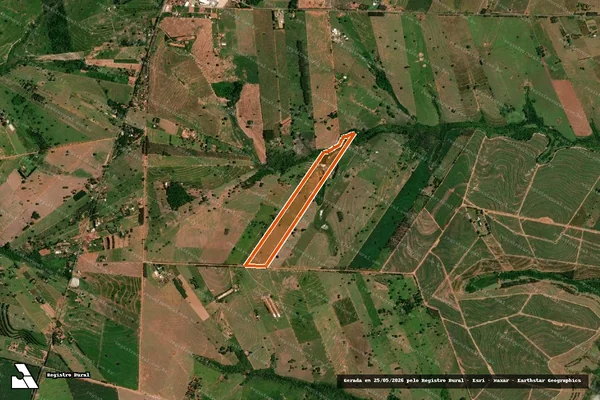 Imagem de satélite de SITIO SANTA LUZIA - LOTE 49-A GL 8 em DOURADINA - PR