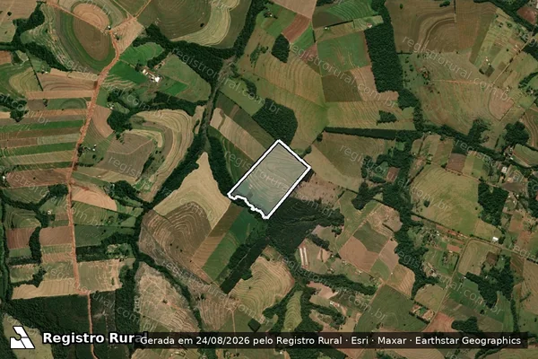 Imagem de satélite de SÍTIO SÃO MIGUEL. em ARARUNA - PR