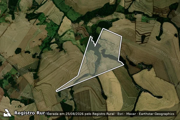Imagem de satélite de ESTANCIA LUNARDELLI - LOTE 4-A em CAMPINA DA LAGOA - PR