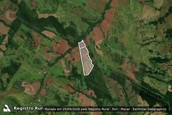 Imagem de satélite de Sitio Quatro Coqueiro em FÊNIX - PR