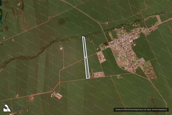 Imagem de satélite de CHACARA FIORETTI em RANCHO ALEGRE D'OESTE - PR