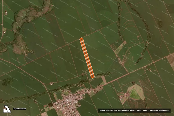 Imagem de satélite de SITIO AGUA DO TIGRE - Mat. 6233 em RANCHO ALEGRE D'OESTE - PR