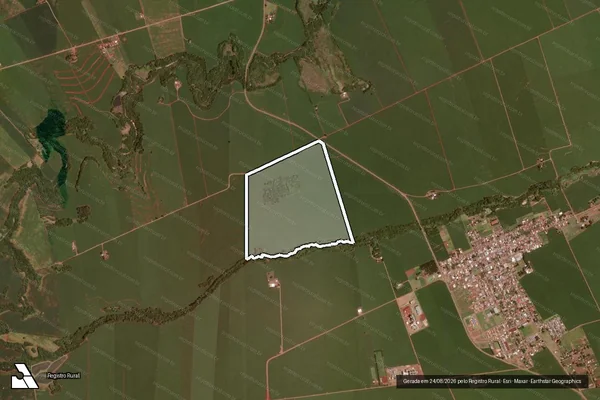 Imagem de satélite de SITIO NOSSA SENHORA APARECIDA em RANCHO ALEGRE D'OESTE - PR