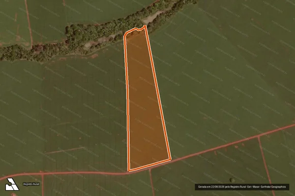 Imagem de satélite de SITIO DOIS IRMAOS - MAT 7619 em RANCHO ALEGRE D'OESTE - PR