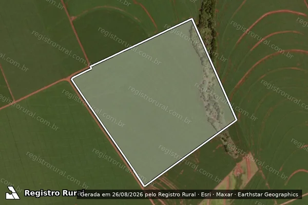 Imagem de satélite de SITIO TRES IRMAOS - Mat.35644 em RANCHO ALEGRE D'OESTE - PR