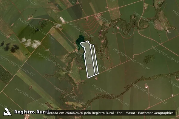 Imagem de satélite de SITIO SAO JORGE - MATR 37236 em RANCHO ALEGRE D'OESTE - PR