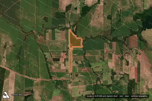 Imagem de satélite de SITIO AGUA BRANCA MATR 36007 em GOIOERÊ - PR