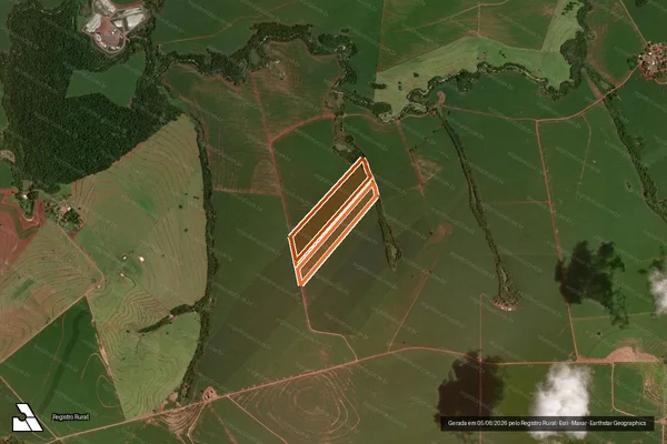 Imagem de satélite de LOTE DE TERRAS Nº 16 17 E 17-A em RANCHO ALEGRE D'OESTE - PR