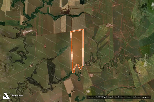 Imagem de satélite de Lote 1a Dest Lt 10 Gl 23 em QUARTO CENTENÁRIO - PR