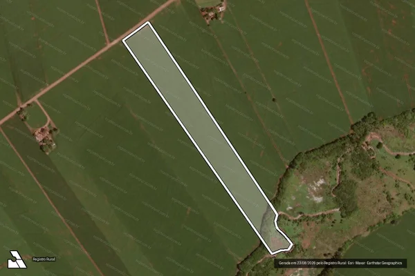 Imagem de satélite de CHACARA SANTA MARIA MATR 9295 em RANCHO ALEGRE D'OESTE - PR