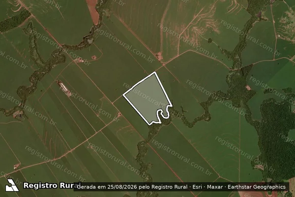 Imagem de satélite de SITIO SAO BENEDITO em RANCHO ALEGRE D'OESTE - PR