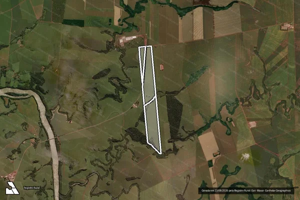 Imagem de satélite de FAZENDA BRILHANTE - em QUARTO CENTENÁRIO - PR