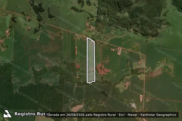 Imagem de satélite de Sitio Sao Luiz em Quarto Centenário - PR