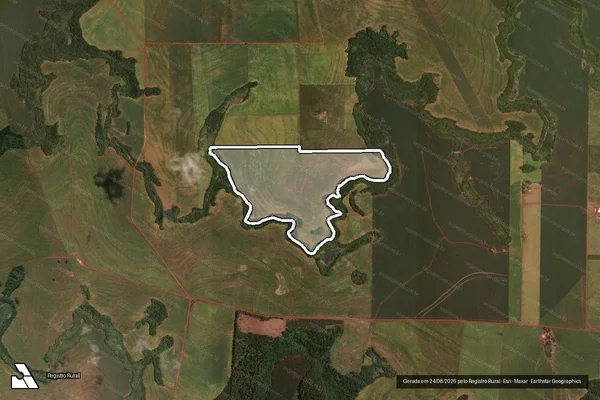 Imagem de satélite de Lotes;A-B;24,25,31,32, 33,34,35-A em RANCHO ALEGRE D'OESTE - PR