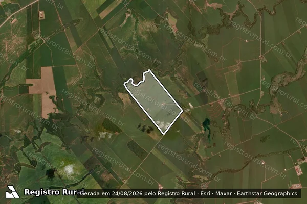 Imagem de satélite de LOTES 12A E 14 PARTE MATR 29096 em RANCHO ALEGRE D'OESTE - PR