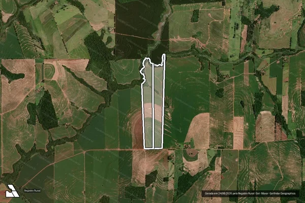 Imagem de satélite de SITIO SAO CARLOS em MOREIRA SALES - PR