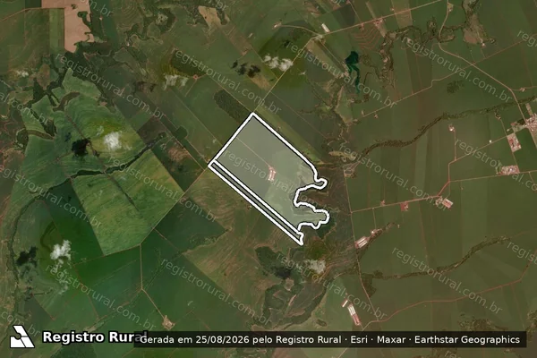 Imagem de satélite de FAZENDA BOA ESPERANCA em RANCHO ALEGRE D'OESTE - PR