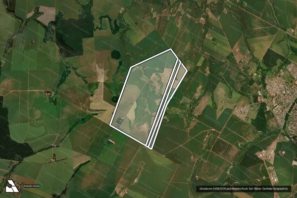 Imagem de satélite de FAZENDA SANTO ANTONIO MATR 33873 em GOIOERÊ - PR
