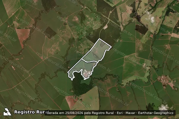 Imagem de satélite de Fazenda Sao Lucas em RANCHO ALEGRE D'OESTE - PR