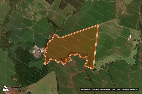 Imagem de satélite de Fazenda Santa Rosa Lt 25-A-U-R em RANCHO ALEGRE - PR