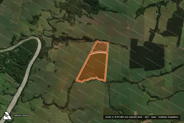 Imagem de satélite de Fazenda Ana Paula em GOIOERÊ - PR