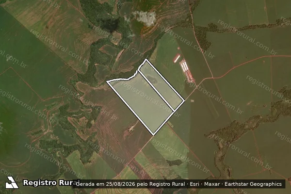 Imagem de satélite de Sitio Arco Iris em Rancho Alegre D'Oeste - PR