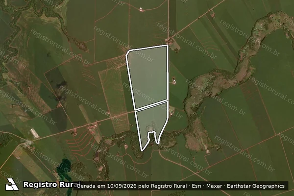 Imagem de satélite de PARTE A DESM UNIF MATR 37070 em RANCHO ALEGRE D'OESTE - PR