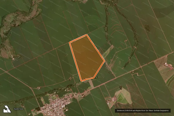 Imagem de satélite de SITIO SAO ROQUE em RANCHO ALEGRE D'OESTE - PR