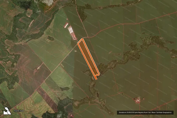 Imagem de satélite de Lt B Subdiv Lt 04 02 Dest. Lt 26 em RANCHO ALEGRE D'OESTE - PR