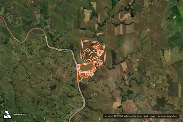 Imagem de satélite de FAZENDA AGAPE em QUARTO CENTENÁRIO - PR