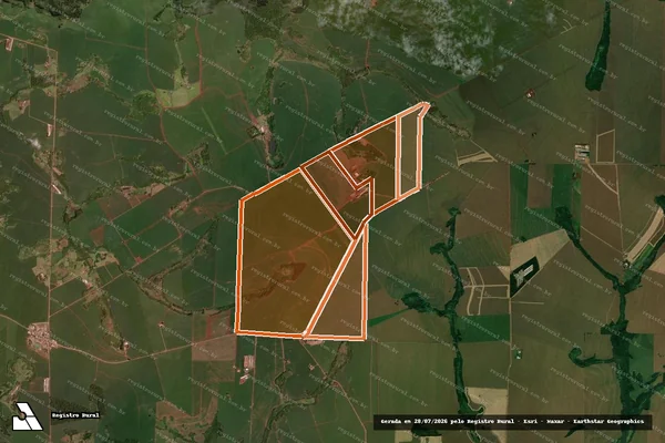 Imagem de satélite de FAZENDA BOA SORTE em QUARTO CENTENÁRIO - PR