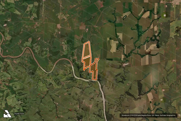 Imagem de satélite de FAZENDA SANTO ANTONIO em QUARTO CENTENÁRIO - PR