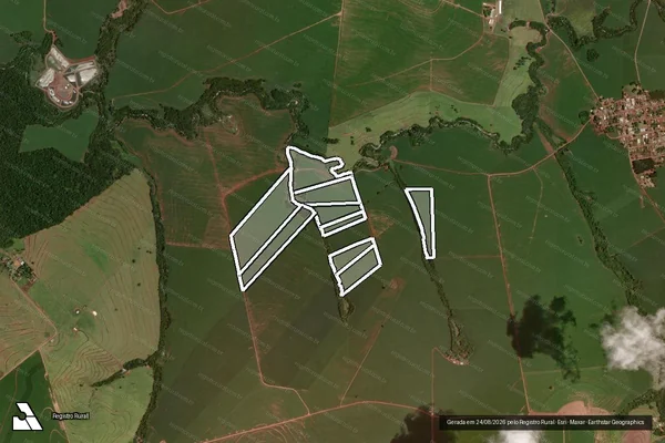 Imagem de satélite de SITIO JUNIOR - GLEBA 13 em RANCHO ALEGRE D'OESTE - PR