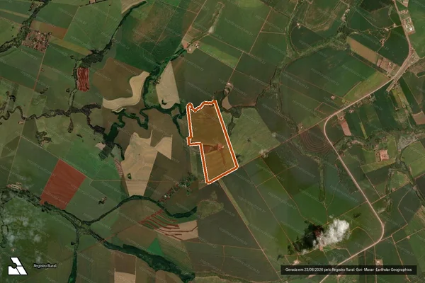 Imagem de satélite de FAZENDA MONALISA MATR 36688 em QUARTO CENTENÁRIO - PR