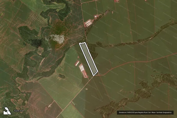 Imagem de satélite de SITIO AMANDA - Mat. 34100 e 34101 em RANCHO ALEGRE D'OESTE - PR