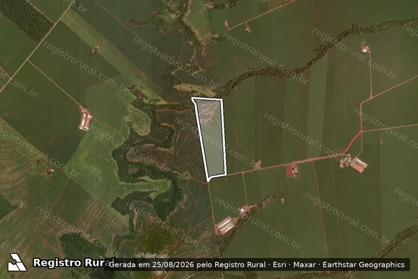 Imagem de satélite de SITIO SÃO JOSE em RANCHO ALEGRE D'OESTE - PR