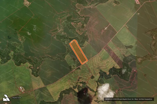 Imagem de satélite de Sitio Nossa Senhora Apareida em RANCHO ALEGRE D'OESTE - PR