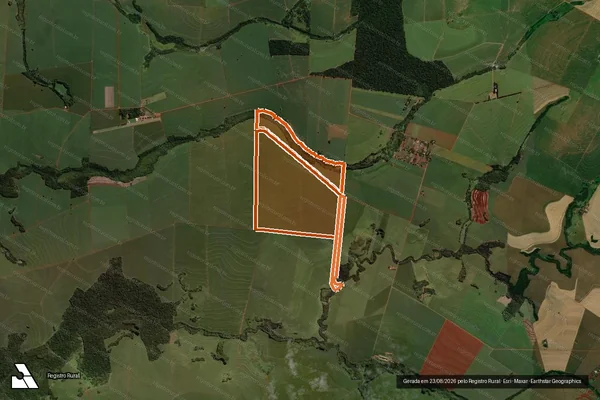 Imagem de satélite de FAZENDA FLOR DO OESTE em GOIOERÊ - PR
