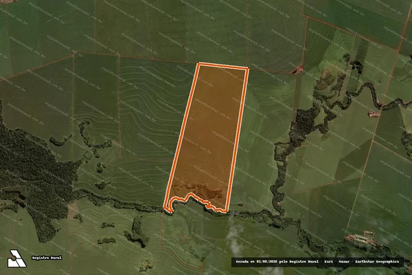 Imagem de satélite de FAZENDA SÃO PAULO MATR 31627 em GOIOERÊ - PR
