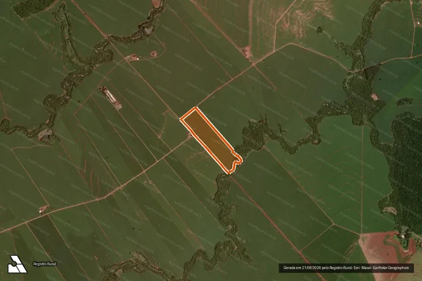 Imagem de satélite de Sitio Sao Jose em RANCHO ALEGRE D'OESTE - PR