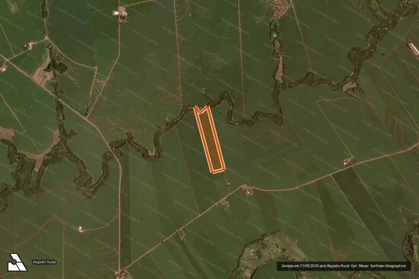 Imagem de satélite de SITIO SANTO ANTONIO - Mat.19987 em RANCHO ALEGRE D'OESTE - PR